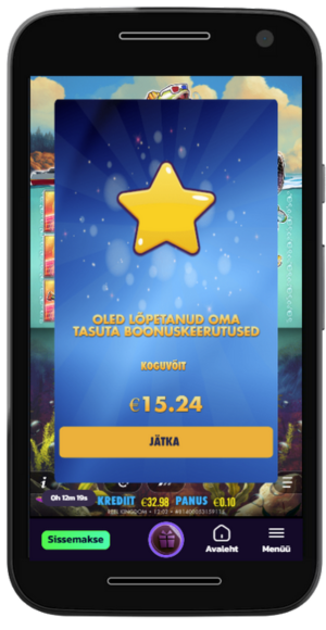 pelipeto tasuta spinnid võit